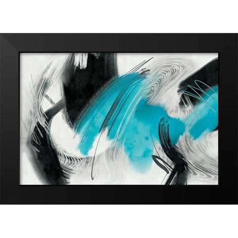 Familiar Duress Black Modern Wood Framed Art Print by Naskrent, Delores