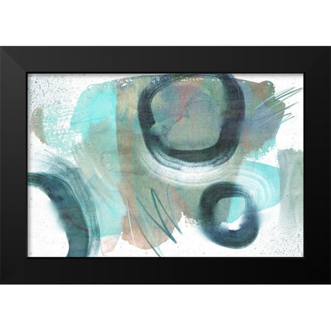 Hushed Tones Black Modern Wood Framed Art Print by Naskrent, Delores