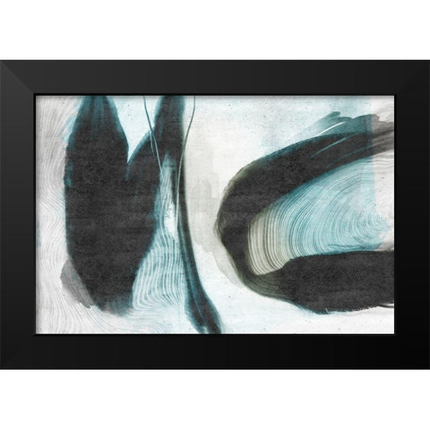 Overcome Black Modern Wood Framed Art Print by Naskrent, Delores
