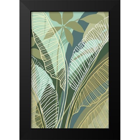 Tropical Botanical I Black Modern Wood Framed Art Print by Kouta, Flora