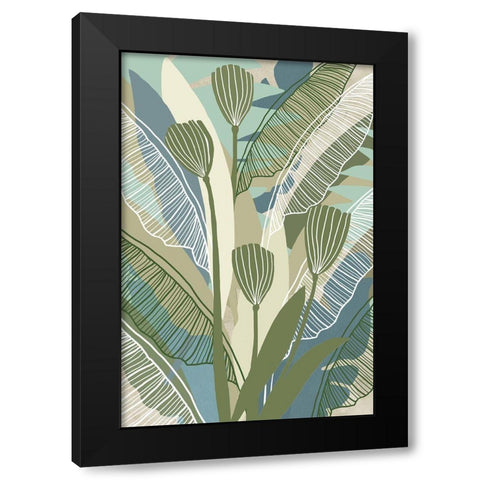 Tropical Botanical III Black Modern Wood Framed Art Print by Kouta, Flora