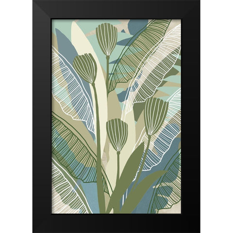 Tropical Botanical III Black Modern Wood Framed Art Print by Kouta, Flora
