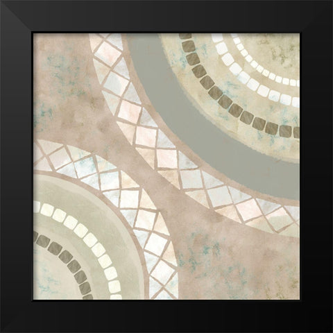 Amalfi Mosaic I Black Modern Wood Framed Art Print by Kouta, Flora