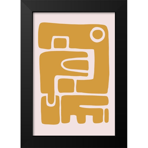 Seventies Vibe II Black Modern Wood Framed Art Print by Haase, Andrea