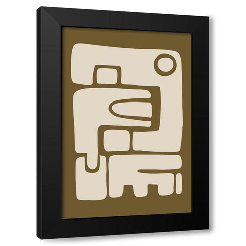 Seventies Vibe III Black Modern Wood Framed Art Print by Haase, Andrea