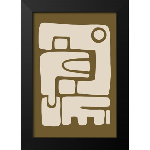 Seventies Vibe III Black Modern Wood Framed Art Print by Haase, Andrea