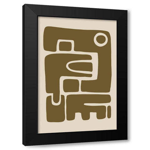 Seventies Vibe IV Black Modern Wood Framed Art Print by Haase, Andrea