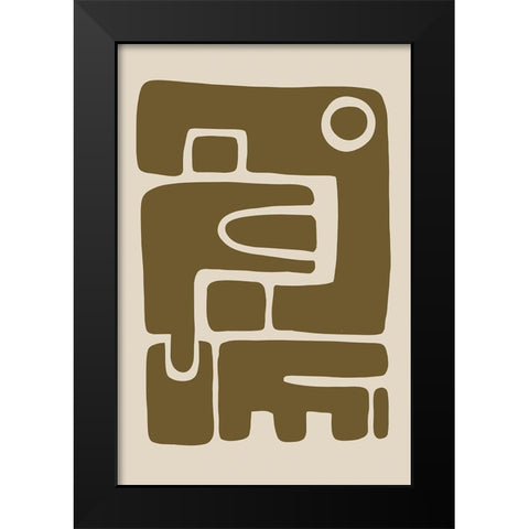 Seventies Vibe IV Black Modern Wood Framed Art Print by Haase, Andrea