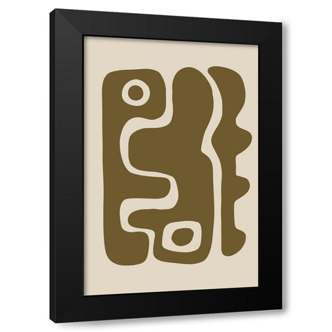 Seventies Groove IV Black Modern Wood Framed Art Print by Haase, Andrea