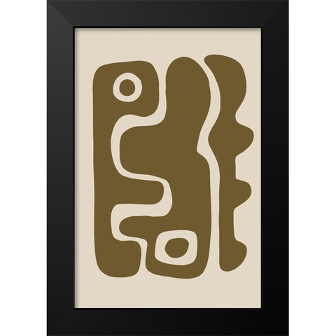 Seventies Groove IV Black Modern Wood Framed Art Print by Haase, Andrea