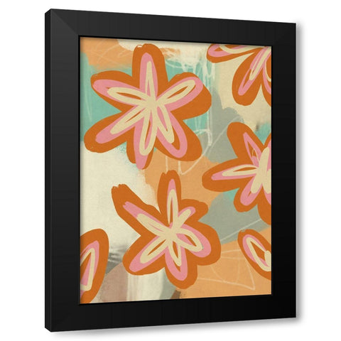 Summer of 68 Black Modern Wood Framed Art Print with Double Matting by Haase, Andrea