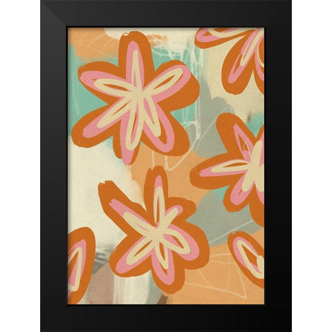 Summer of 68 Black Modern Wood Framed Art Print by Haase, Andrea