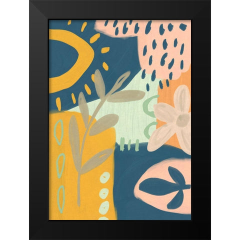 Summer Rain Black Modern Wood Framed Art Print by Haase, Andrea