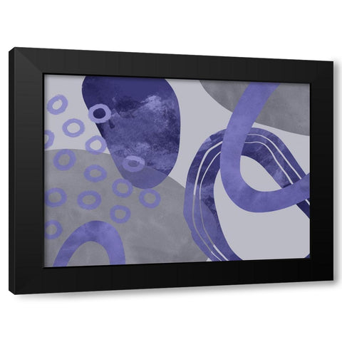 Floating Force Black Modern Wood Framed Art Print with Double Matting by Haase, Andrea
