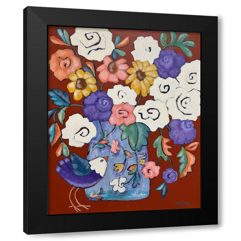 Brightly Black Modern Wood Framed Art Print by Wojahn, Holly