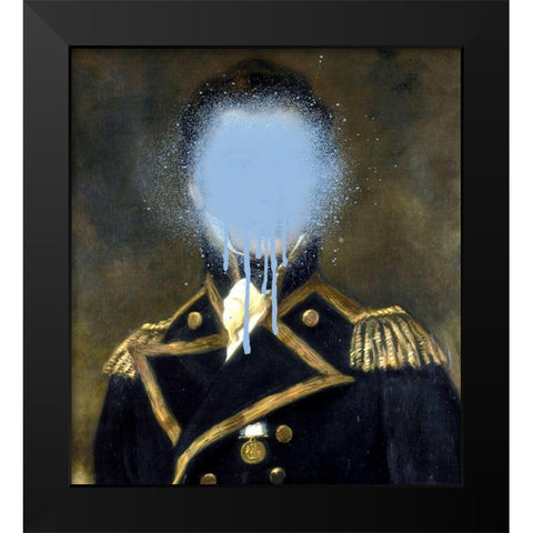 Admiral Who Black Modern Wood Framed Art Print by Smith, Karen