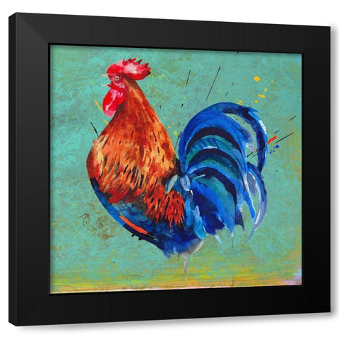 ChicChick II Black Modern Wood Framed Art Print by Smith, Karen