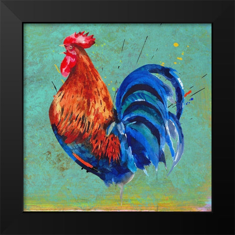ChicChick II Black Modern Wood Framed Art Print by Smith, Karen