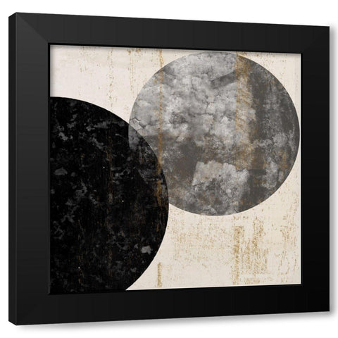 Crisscross I Black Modern Wood Framed Art Print with Double Matting by Smith, Karen