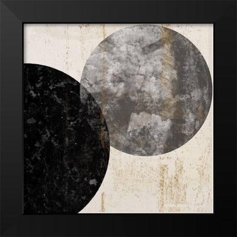 Crisscross I Black Modern Wood Framed Art Print by Smith, Karen