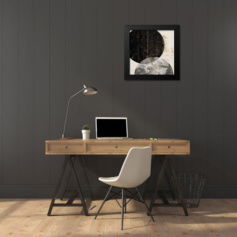 Crisscross II Black Modern Wood Framed Art Print by Smith, Karen