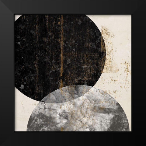 Crisscross II Black Modern Wood Framed Art Print by Smith, Karen