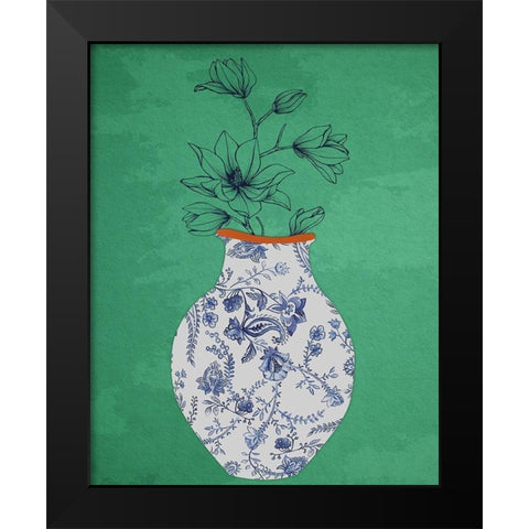 Vaseorvase I Black Modern Wood Framed Art Print by Smith, Karen