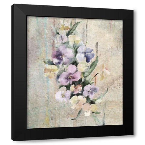 Bouquet I Black Modern Wood Framed Art Print with Double Matting by Smith, Karen