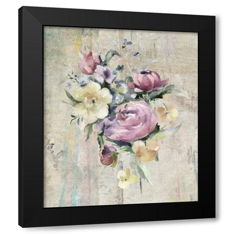 Bouquet II Black Modern Wood Framed Art Print by Smith, Karen