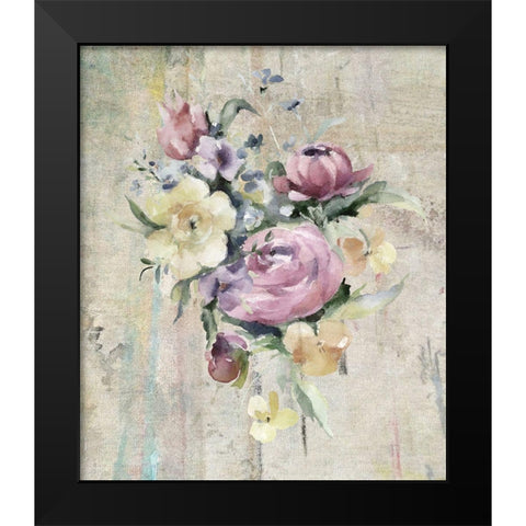 Bouquet II Black Modern Wood Framed Art Print by Smith, Karen