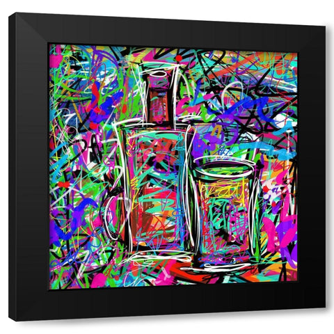 Boozey II Black Modern Wood Framed Art Print by Novak, Rick