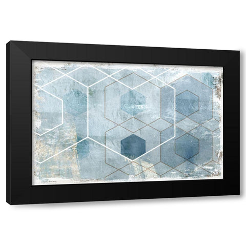 Stringer Black Modern Wood Framed Art Print by Naskrent, Delores