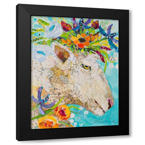 Spring Lamb 17 Black Modern Wood Framed Art Print by St Hilaire, Elizabeth