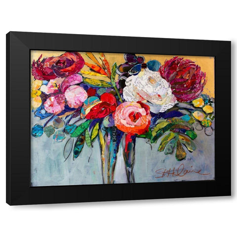Thinking of You Black Modern Wood Framed Art Print with Double Matting by St Hilaire, Elizabeth