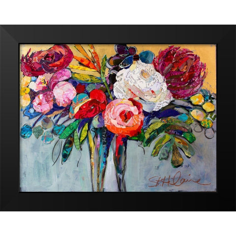 Thinking of You Black Modern Wood Framed Art Print by St Hilaire, Elizabeth