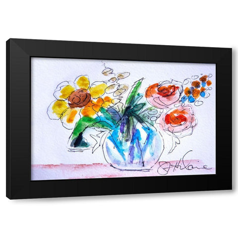 Good Morning Black Modern Wood Framed Art Print with Double Matting by St Hilaire, Elizabeth