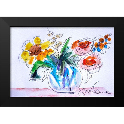 Good Morning Black Modern Wood Framed Art Print by St Hilaire, Elizabeth