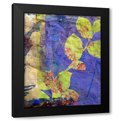 Lavender Black Modern Wood Framed Art Print by St Hilaire, Elizabeth