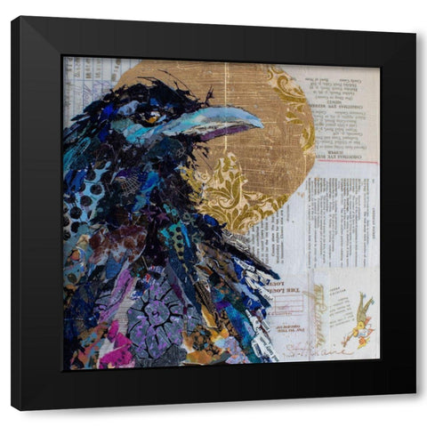 Raven II Black Modern Wood Framed Art Print by St Hilaire, Elizabeth