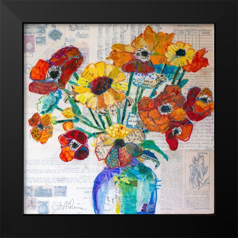 Happiness A Black Modern Wood Framed Art Print by St Hilaire, Elizabeth