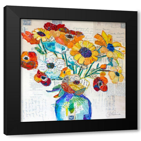 Happiness B Black Modern Wood Framed Art Print with Double Matting by St Hilaire, Elizabeth