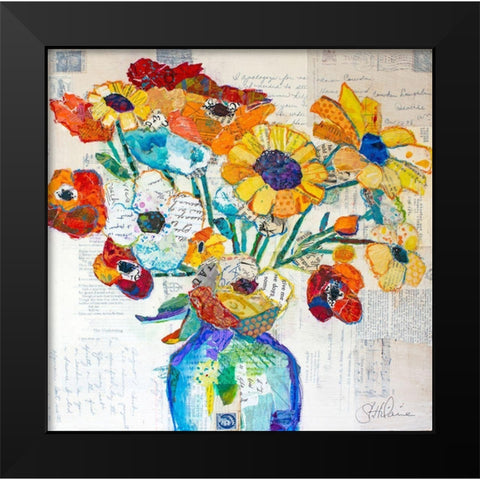 Happiness B Black Modern Wood Framed Art Print by St Hilaire, Elizabeth