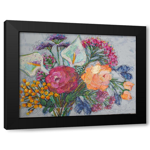 My One Love Black Modern Wood Framed Art Print with Double Matting by St Hilaire, Elizabeth