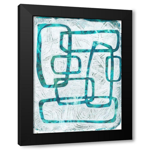 Monoprint I Black Modern Wood Framed Art Print by St Hilaire, Elizabeth