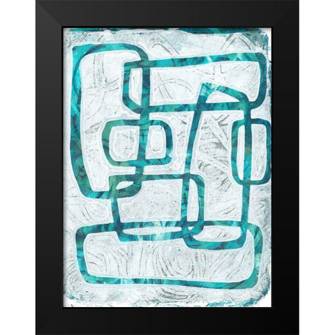 Monoprint I Black Modern Wood Framed Art Print by St Hilaire, Elizabeth