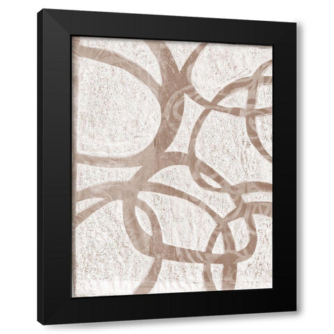 Monoprint VI Black Modern Wood Framed Art Print by St Hilaire, Elizabeth