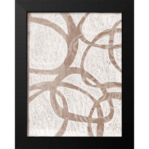 Monoprint VI Black Modern Wood Framed Art Print by St Hilaire, Elizabeth