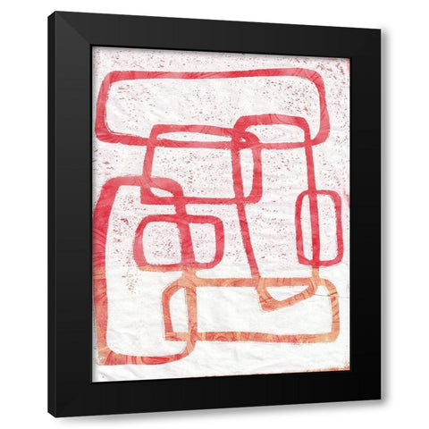 Monoprint VII Black Modern Wood Framed Art Print by St Hilaire, Elizabeth