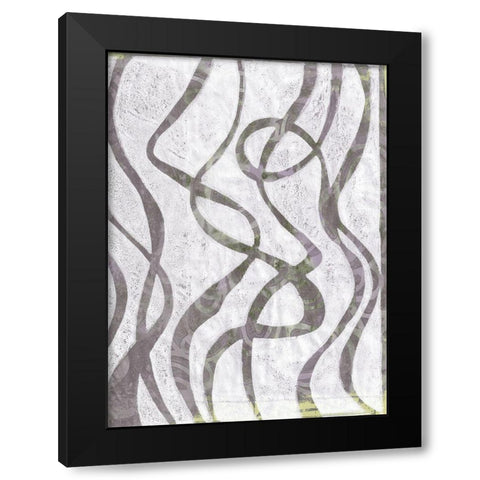 Monoprint VIX Black Modern Wood Framed Art Print by St Hilaire, Elizabeth