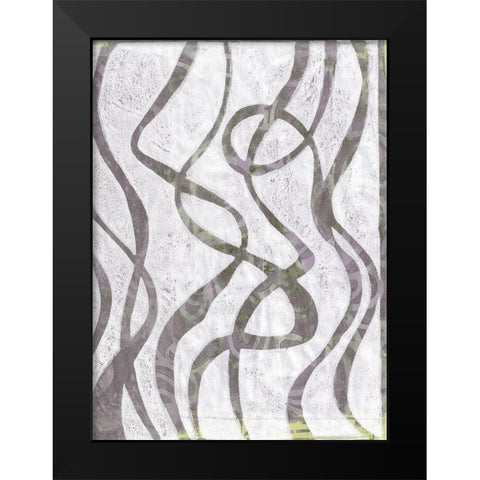 Monoprint VIX Black Modern Wood Framed Art Print by St Hilaire, Elizabeth